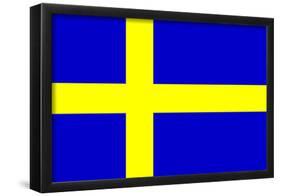 Sweden National Flag Poster Print-null-Framed Poster