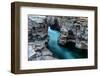 Sweden, Norrbotten, Abisko. Abisko river flows through a canyon of sedimentary rock.-Fredrik Norrsell-Framed Photographic Print