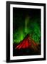 Sweden, Norrbotten, Abisko. Aurora Borealis (Northern Lights) over a Tenttipi.-Fredrik Norrsell-Framed Photographic Print