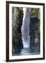 Sweden, Norrbotten, Bjorkliden. Silverfallet (Silver falls) in Rakkasjohka.-Fredrik Norrsell-Framed Photographic Print