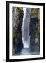 Sweden, Norrbotten, Bjorkliden. Silverfallet (Silver falls) in Rakkasjohka.-Fredrik Norrsell-Framed Photographic Print