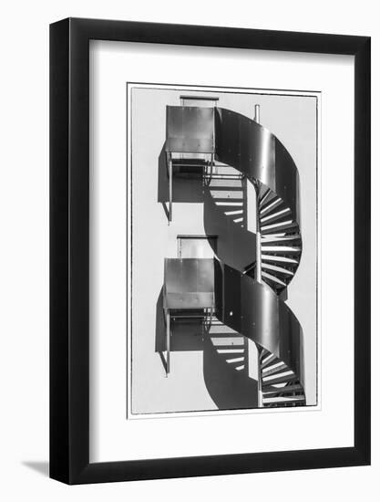 Sweden, Norrkoping, early Swedish industrial town, circular staircase-Walter Bibikow-Framed Photographic Print