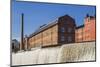 Sweden, Norrkoping, early Swedish industrial town, factory buildings and waterfall-Walter Bibikow-Mounted Photographic Print