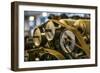 Sweden, Norrkoping, former mill town, 19th century cloth loom pulleys-Walter Bibikow-Framed Photographic Print