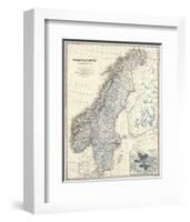 Sweden, Norway, c.1861-Alexander Keith Johnston-Framed Art Print