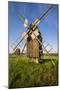 Sweden, Oland Island, Lerkaka, antique wooden windmills-Walter Bibikow-Mounted Photographic Print