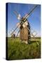 Sweden, Oland Island, Lerkaka, antique wooden windmills-Walter Bibikow-Stretched Canvas