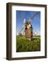 Sweden, Oland Island, Lerkaka, antique wooden windmills-Walter Bibikow-Framed Photographic Print