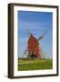 Sweden, Oland Island, Storlinge, antique wooden windmills-Walter Bibikow-Framed Photographic Print
