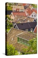 Sweden, Scania, Arild, high angle village view-Walter Bibikow-Stretched Canvas