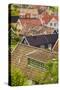 Sweden, Scania, Arild, high angle village view-Walter Bibikow-Stretched Canvas