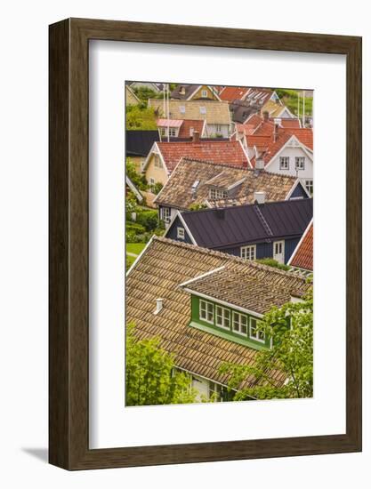 Sweden, Scania, Arild, high angle village view-Walter Bibikow-Framed Photographic Print