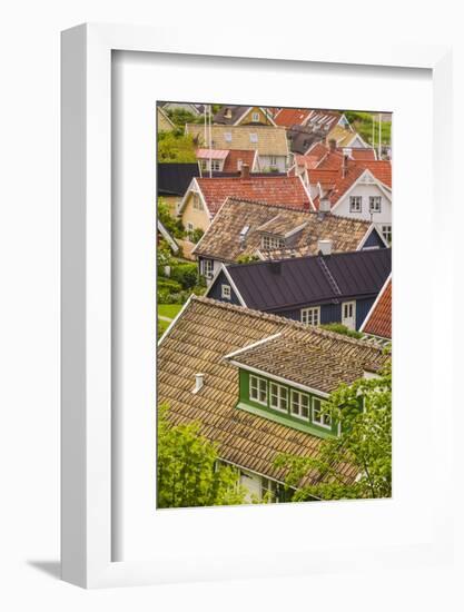 Sweden, Scania, Arild, high angle village view-Walter Bibikow-Framed Photographic Print