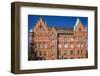 Sweden, Scania, Malmo, City Library, old building exterior-Walter Bibikow-Framed Photographic Print