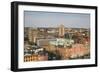 Sweden, Scania, Malmo, Inre Hamnen inner harbor, elevated skyline view-Walter Bibikow-Framed Photographic Print