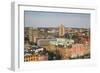 Sweden, Scania, Malmo, Inre Hamnen inner harbor, elevated skyline view-Walter Bibikow-Framed Photographic Print