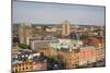 Sweden, Scania, Malmo, Inre Hamnen inner harbor, elevated skyline view-Walter Bibikow-Mounted Photographic Print