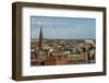 Sweden, Scania, Malmo, Inre Hamnen inner harbor, elevated skyline view-Walter Bibikow-Framed Photographic Print