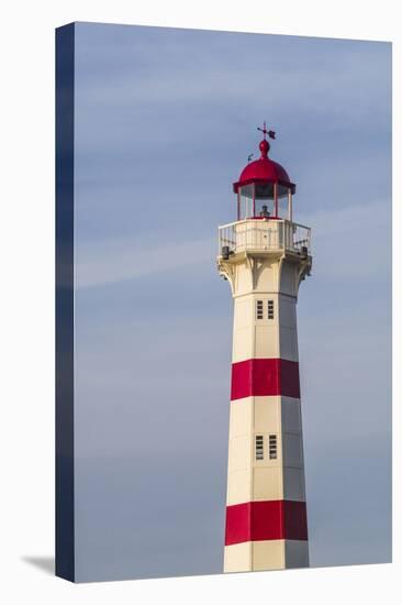 Sweden, Scania, Malmo, Inre Hamnen inner harbor, lighthouse-Walter Bibikow-Stretched Canvas