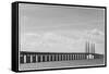 Sweden, Scania, Malmo, Oresund Bridge, longest cable-tied bridge in Europe-Walter Bibikow-Framed Stretched Canvas