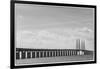 Sweden, Scania, Malmo, Oresund Bridge, longest cable-tied bridge in Europe-Walter Bibikow-Framed Photographic Print