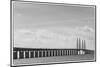 Sweden, Scania, Malmo, Oresund Bridge, longest cable-tied bridge in Europe-Walter Bibikow-Mounted Photographic Print