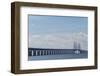 Sweden, Scania, Malmo, Oresund Bridge, longest cable-tied bridge in Europe-Walter Bibikow-Framed Photographic Print