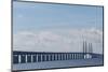 Sweden, Scania, Malmo, Oresund Bridge, longest cable-tied bridge in Europe-Walter Bibikow-Mounted Photographic Print