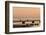 Sweden, Scania, Malmo, Riberborgs Stranden beach area, pier at sunset-Walter Bibikow-Framed Photographic Print