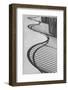 Sweden, Scania, Malmo, Rorsjokanalen canal bridge, shadow pattern-Walter Bibikow-Framed Photographic Print