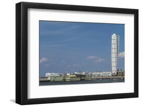 Sweden, Scania, Malmo, Turning Torso building, designed by architect Santiago Calatrava, 2005-Walter Bibikow-Framed Photographic Print