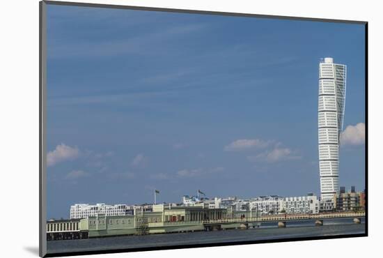 Sweden, Scania, Malmo, Turning Torso building, designed by architect Santiago Calatrava, 2005-Walter Bibikow-Mounted Photographic Print