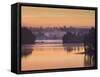 Sweden, Smaland, Morning Fog on Solgen Lake-K. Schlierbach-Framed Stretched Canvas