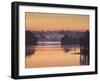 Sweden, Smaland, Morning Fog on Solgen Lake-K. Schlierbach-Framed Photographic Print