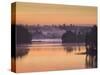 Sweden, Smaland, Morning Fog on Solgen Lake-K. Schlierbach-Stretched Canvas