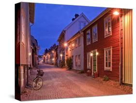 Sweden, Smaland, Old Town with Typical Wooden Houses in Eksjo, Old Towngasse-K. Schlierbach-Stretched Canvas