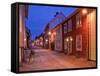 Sweden, Smaland, Old Town with Typical Wooden Houses in Eksjo, Old Towngasse-K. Schlierbach-Framed Stretched Canvas