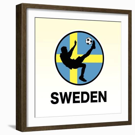 Sweden Soccer-null-Framed Giclee Print