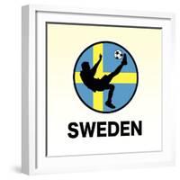 Sweden Soccer-null-Framed Giclee Print