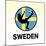 Sweden Soccer-null-Mounted Giclee Print