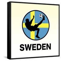 Sweden Soccer-null-Framed Stretched Canvas