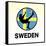 Sweden Soccer-null-Framed Stretched Canvas