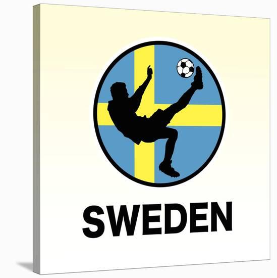 Sweden Soccer-null-Stretched Canvas