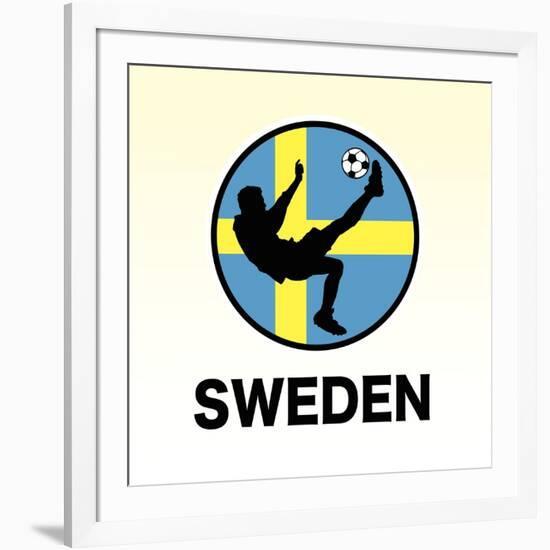 Sweden Soccer-null-Framed Giclee Print