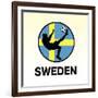 Sweden Soccer-null-Framed Giclee Print