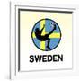 Sweden Soccer-null-Framed Giclee Print