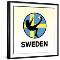 Sweden Soccer-null-Framed Giclee Print