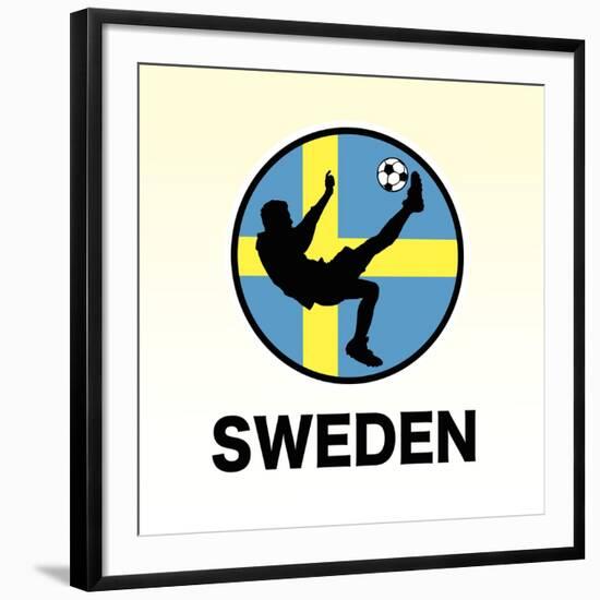 Sweden Soccer-null-Framed Giclee Print