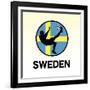 Sweden Soccer-null-Framed Giclee Print