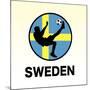 Sweden Soccer-null-Mounted Giclee Print